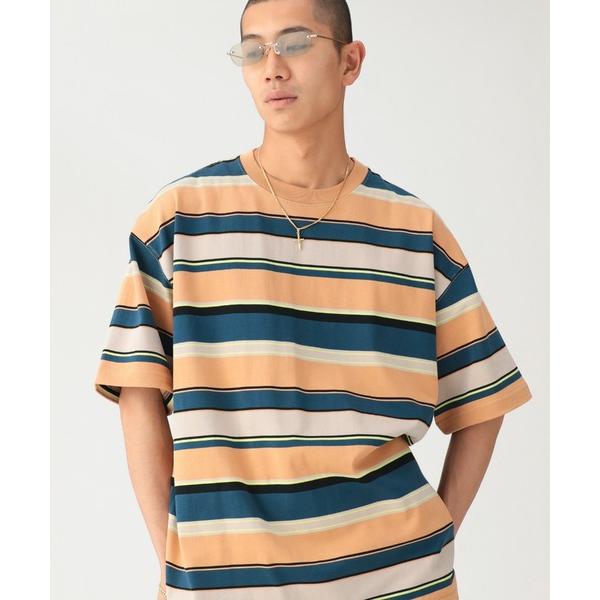 tシャツ マルチ ボーダー Tシャツ 「ワイドフィット」 メンズ レディース