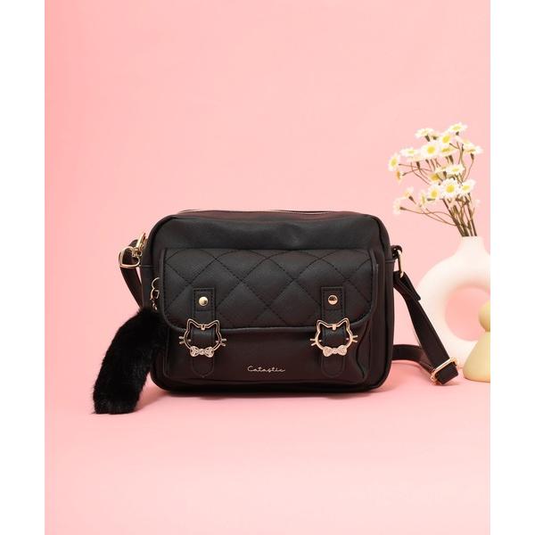 ZOZO問い合わせ番号:102176721ショップ:FUNALIVE，ファンアライブブランド:FUNALIVE，ファンアライブ商品名:Coboca+合皮キルトネコバックル ショルダー  KIDSカテゴリ:バッグ>ショルダーバッグブラン...