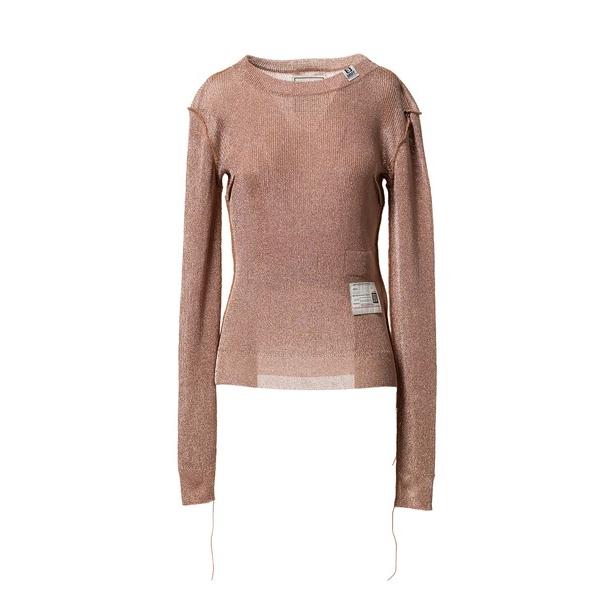 ニット セーター Inside-Out Glitter Knit Sweater レディース
