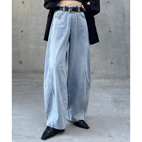 ZOZO問い合わせ番号:102221825ショップ:PAGEBOY，ページボーイブランド:PAGEBOY，ページボーイ商品名:＜まるでデニム見え！/紫外線カット/接触冷感＞マルデニコクーンパンツカテゴリ:パンツ>デニムパンツブランド品...