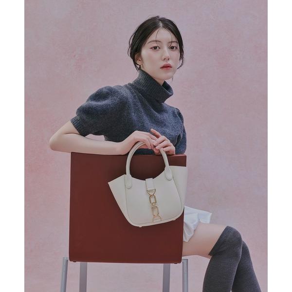 トートバッグ Agatha アガサ チェーンアクセントバケットバッグ レディース