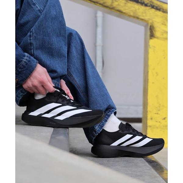 スニーカー adidas/アディダス スニーカー ランニング 厚底 Adizero EVO SL WOVEN M アディゼロ JR4728 メンズ レ