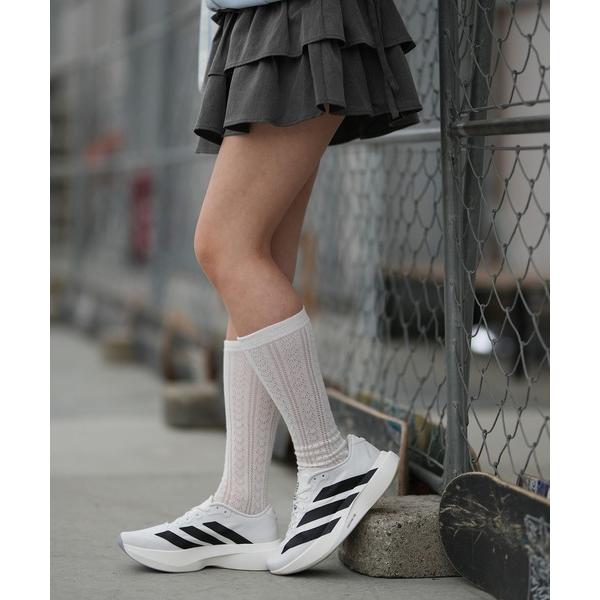 スニーカー adidas/アディダス スニーカー ランニング 厚底 Adizero EVO SL WOVEN W アディゼロ JR4736 レディース