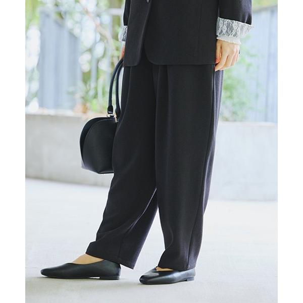パンツ ゆるテーパードパンツ「プチ・プラスサイズあり」「オケージョン2026SS」 レディース