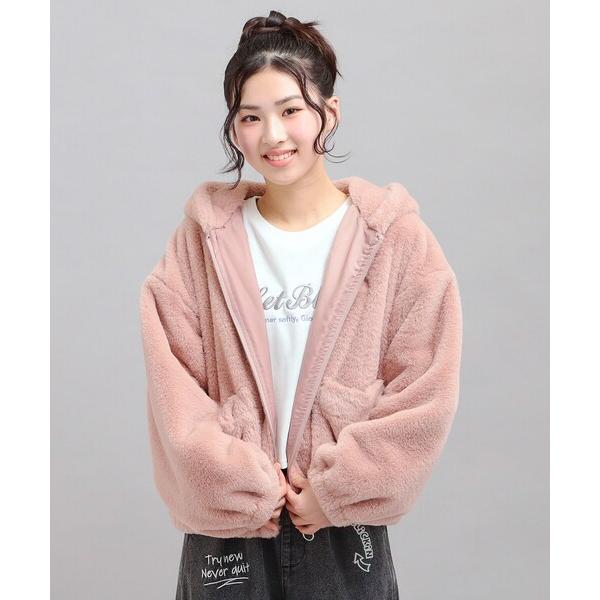 『タイムセール実施中』ZOZO問い合わせ番号:102269969ショップ:PINK-latte，ピンク ラテブランド:PINK-latte，ピンクラテ商品名:耳付きフェイクファーブルゾンカテゴリ:ジャケット/アウター>ブルゾンブランド...