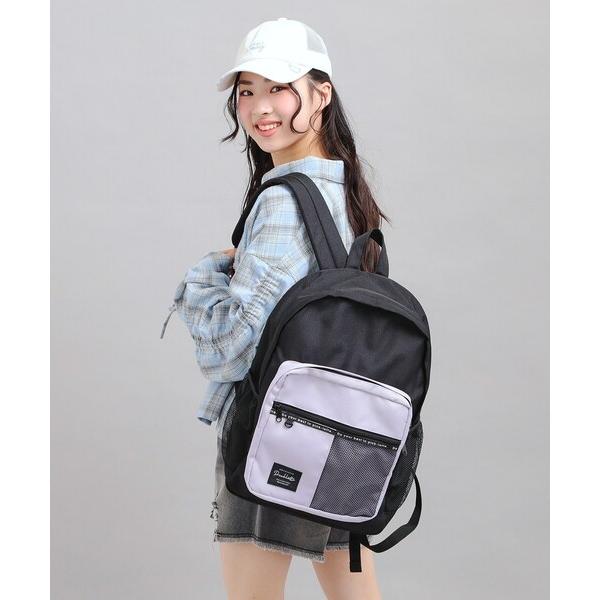 『タイムセール実施中』ZOZO問い合わせ番号:102270242ショップ:PINK-latte，ピンク ラテブランド:PINK-latte，ピンクラテ商品名:【容量約23L】バイカラーメッシュリュックカテゴリ:バッグ>バックパック/リ...