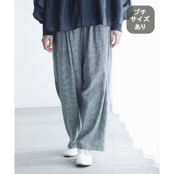 パンツ 「natural by clip」LRラップパンツ「プチサイズあり」 レディース