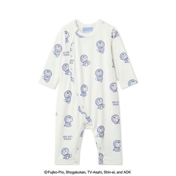 ベビー服 ロンパース 「ドラえもん」「ベビー」総柄ロンパース