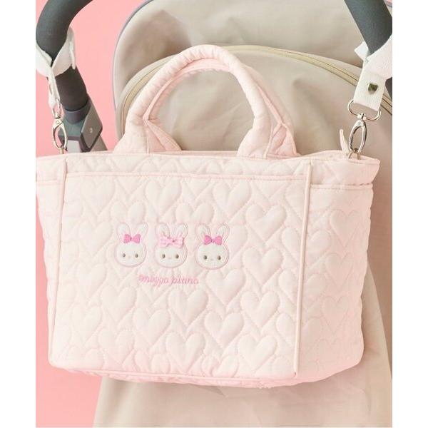 ZOZO問い合わせ番号:102376877ショップ:NARUMIYA ONLINE，ナルミヤ オンラインブランド:mezzo piano，メゾピアノ商品名:【メゾピアノママ】ウサギアップリケ2wayトートバッグカテゴリ:ママ＆ベビー>...