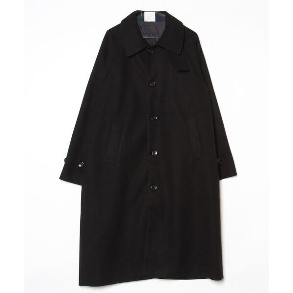 「ENDER PRODUCTS」 ステンカラーコート M ブラック メンズ