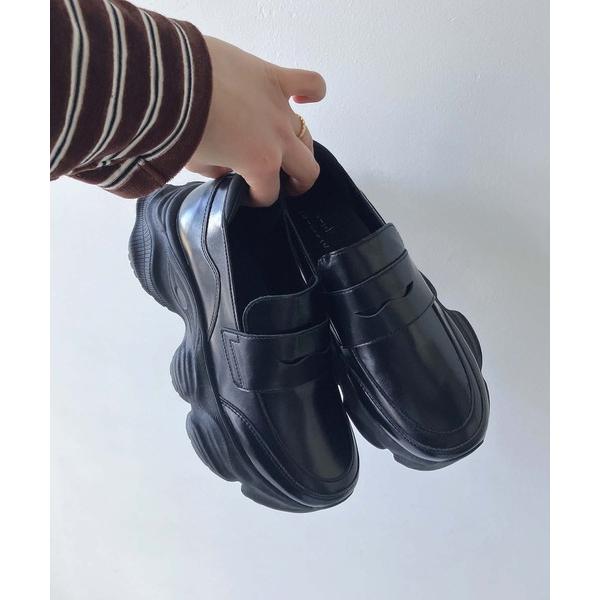 ローファー 厚底スニーカーソール コインローファー レディース