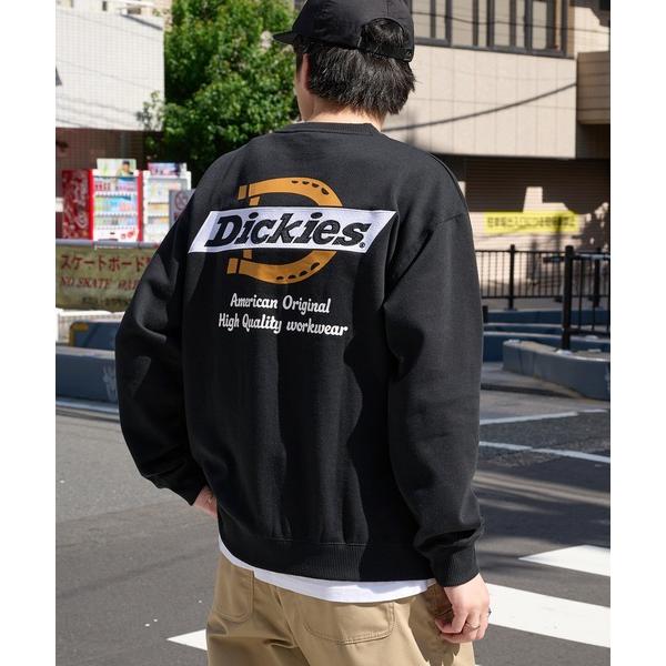 トレーナー スウェット 裏起毛 「Dickies」裏起毛バック刺繍プリントクルーネックトレーナー 5422-9701 メンズ