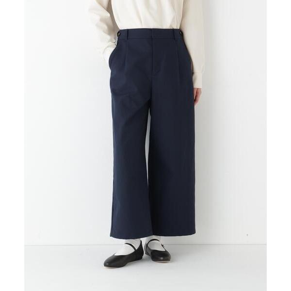 ワイドパンツ パンツ 「ウォッシャブル」チノガウチョ レディース