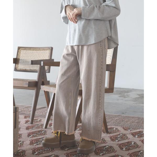 ZOZO問い合わせ番号:102625718ショップ:niko and...，ニコアンドブランド:niko and...，ニコアンド商品名:セルフカットカーブパンツカテゴリ:パンツ>デニムパンツブランド品番:601214素材:綿100%...