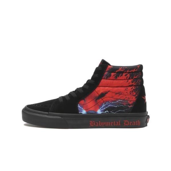 vans スニーカー VANS ヴァンズ SK8-HI スケートハイ V38CF BABYMETAL BLACK/RED メンズ