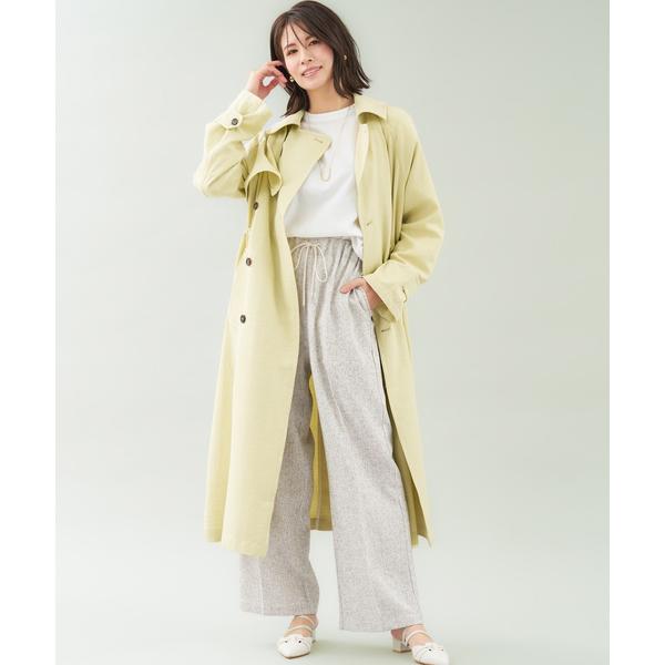 「abahouse mavie」 トレンチコート フリー イエロー レディース