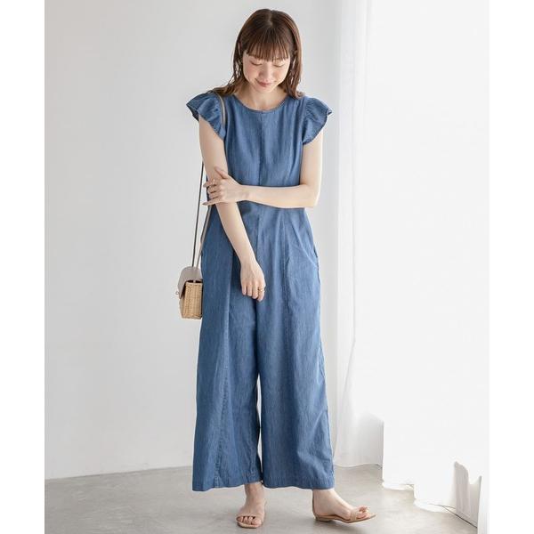 『タイムセール実施中』参考価格：9，350円発売時期：2023年05月コンディション：B（目立つ使用感なし）使用感が少ない、または気にならないアイテム全体的：色あせ参考商品名：デニムフリルオールインワン参考品番：LA35-24R021【商品...