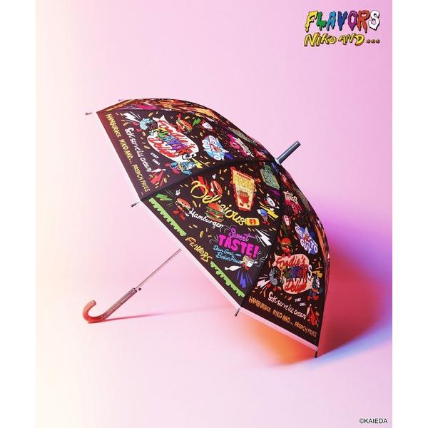 ZOZO問い合わせ番号:103004416ショップ:niko and...，ニコアンドブランド:niko and...，ニコアンド商品名:【FLAVORS】コラボ ビニール傘カテゴリ:ファッション雑貨>長傘ブランド品番:611698素...