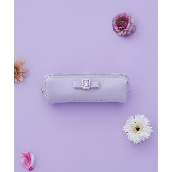 ZOZO問い合わせ番号:103006581ショップ:Maison de FLEUR，メゾン ド フルールブランド:Maison de FLEUR，メゾンドフルール商品名:パールビジュー合皮リボンロングポーチカテゴリ:財布/小物>ポーチ...