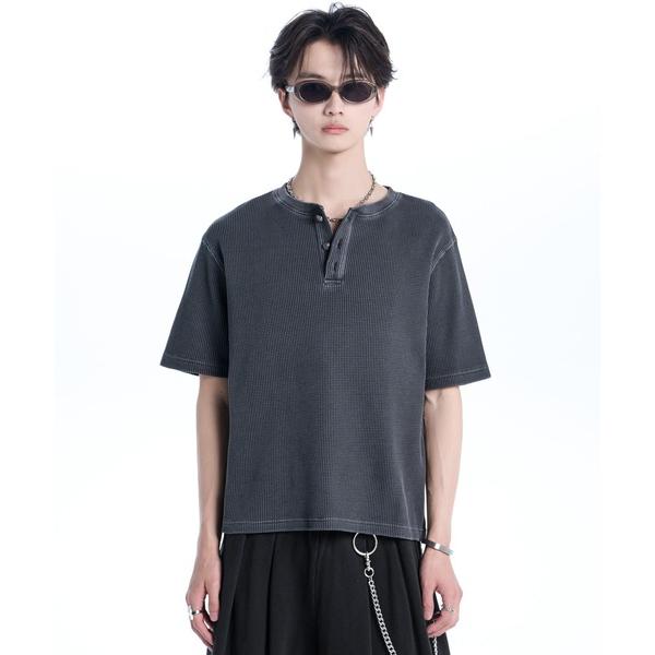 tシャツ Waffle Heavy Henley Neck Tee / ワッフル ヘビー ヘンリーネックT メンズ レディース
