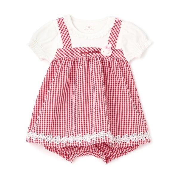 ※このアイテムは返品・交換対象外商品です。ZOZO問い合わせ番号:103043737ショップ:NARUMIYA ONLINE，ナルミヤ オンラインブランド:mezzo piano，メゾピアノ商品名:ウサギマスコットつきギンガムチュニック＆ブ...