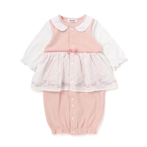 ※このアイテムは返品・交換対象外商品です。ZOZO問い合わせ番号:103043839ショップ:BEBE ONLINE STORE，ベベ オンラインストアブランド:SLAP SLIP BABY，スラップスリップベビー商品名:お花レース襟付きレ...