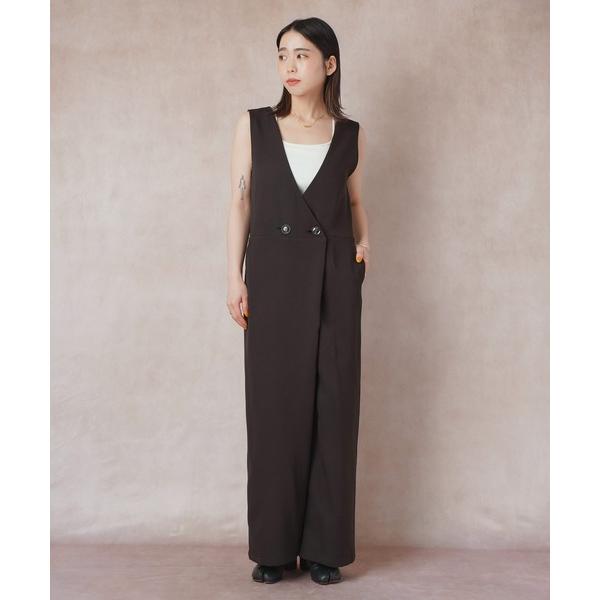 『セール実施中』参考価格：6，380円発売時期：2023年03月コンディション：A（使用感なし）数回使用した程度で使用感が感じられないアイテム参考商品名：【Lull / ルル】ダブルボタンオールインワン参考品番：213-313-7511【商...