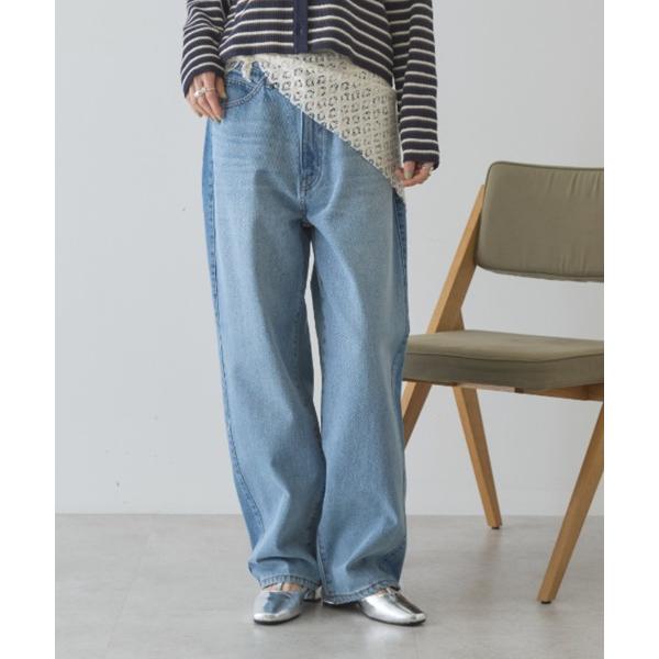 ジーンズ デニム デニムパンツ カーブデニムパンツ レディース