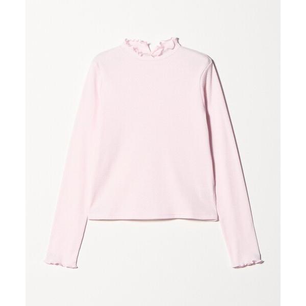 tシャツ 「Steven Alan」ドット リブ フリル プルオーバー レディース