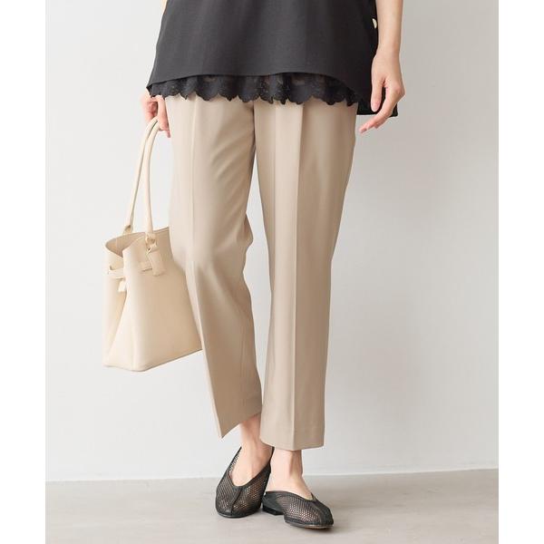 パンツ いつラクダブルクロステーパードパンツ「低身長サイズあり」/655837 レディース