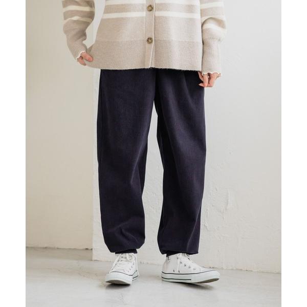「studio CLIP」 コーデュロイパンツ MEDIUM ネイビー レディース