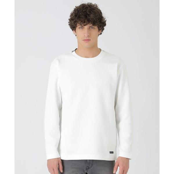 tシャツ パーシャルチェックニットソー メンズ