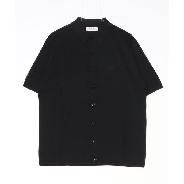 セーター ニット シャツスタイルコットンニット メンズ