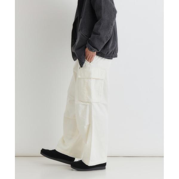 カーゴパンツ 「BACK NUMBER」コットンツイルカーゴパンツ (古着風/ワイドシルエット/アクティブスタイル) メンズ レディース
