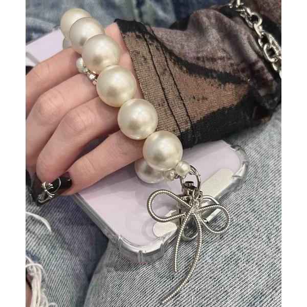 ZOZO問い合わせ番号:103275589ショップ:perky room，パーキールームブランド:DiamondHearts，ダイヤモンドハーツ，perky room，パーキールーム商品名:スマホストラップホルダー アタッチメント＆パールリ...