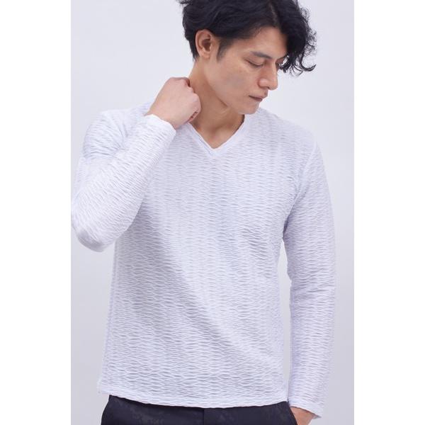 tシャツ TORNADO MART∴タックドアロージャカード長袖カットソー メンズ