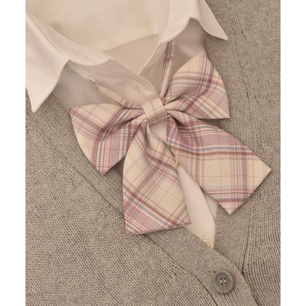 ZOZO問い合わせ番号:103314711ショップ:Mayree，メイリーブランド:Mayree，メイリー商品名:【urge select】チェック柄 ピンク系 ワンタッチ リボン【学生/制服/コスプレ】カテゴリ:フォーマルスーツ/小物&g...
