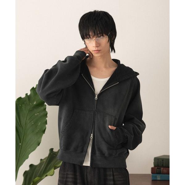 パーカー LUCY/「26年春新作」ショートZIPパーカー メンズ