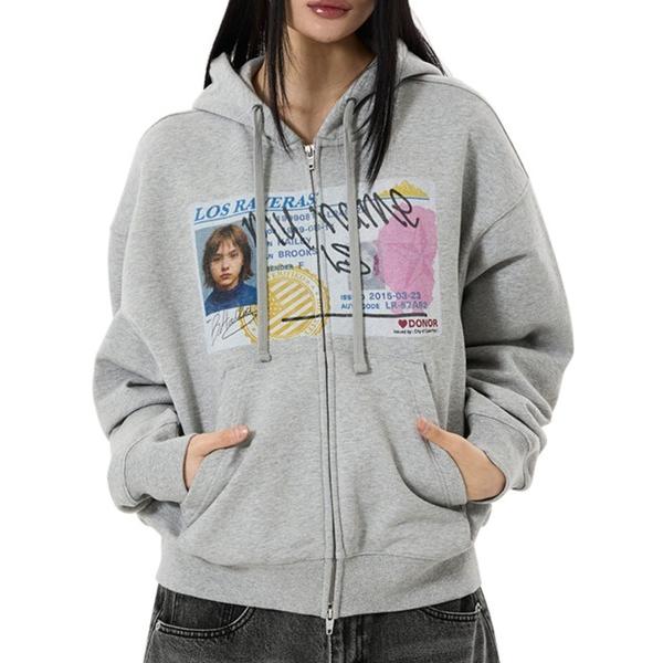 パーカー 「OY/オーワイ」FAKE LICENSE HOODIE ZIP UP/フェイクライセンスジップアップパーカー メンズ レディース