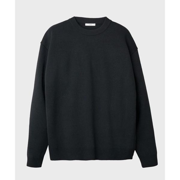 「CITY」 「STUDIOUS」長袖ニット 3 ブラック メンズ