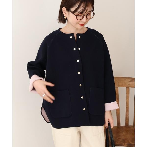 ZOZO問い合わせ番号:103434885ショップ:AMERICAN HOLIC，アメリカンホリックブランド:AMERICAN HOLIC，アメリカンホリック商品名:Wフェイスラウンドヘム ラグランニットカーディガンカテゴリ:トップス&gt...