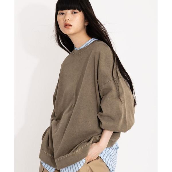 「niko and...」 スウェットカットソー LARGE キャメル レディース