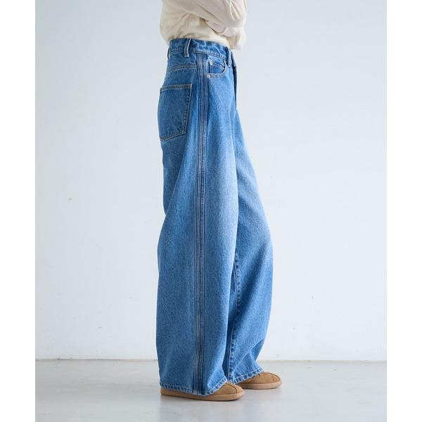 『タイムセール実施中』ZOZO問い合わせ番号:103506402ショップ:Bonjour Sagan，ボンジュールサガンブランド:meilmada，メイルマダ，Bonjour Sagan，ボンジュールサガン商品名:サイドラインストレートデニ...