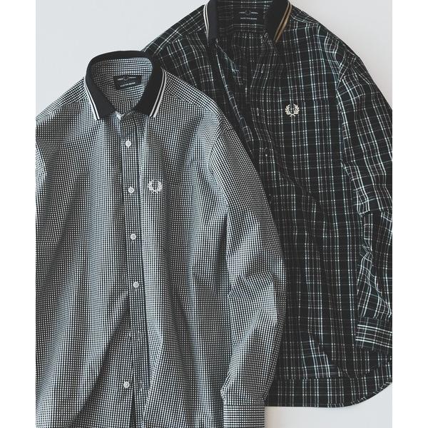 ZOZO問い合わせ番号:103545348ショップ:BEAMS MEN，ビームス メンブランド:FRED PERRY，フレッドペリー，BEAMS，ビームス商品名:【別注】FRED PERRY / リブカラー シャツカテゴリ:トップス>...