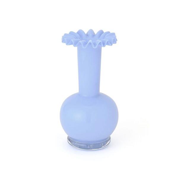 ZOZO問い合わせ番号:103584527ショップ:Francfranc，フランフランブランド:Francfranc，フランフラン商品名:フリル フラワーベース L ブルーカテゴリ:インテリア>フラワーベースブランド品番:111101...