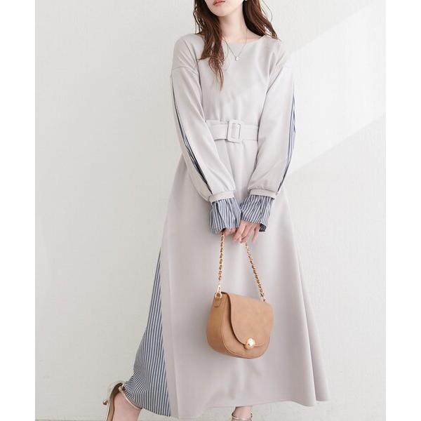 ZOZO問い合わせ番号:103588649ショップ:natural couture，ナチュラルクチュールブランド:natural couture，ナチュラルクチュール商品名:〈ちょっちゃん企画〉きれいめポンチ×ストライプワンピースカテゴリ:...