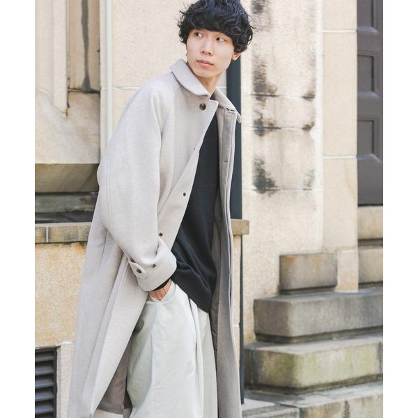 「FORK&SPOON」 ステンカラーコート 5 ホワイト系その他 メンズ