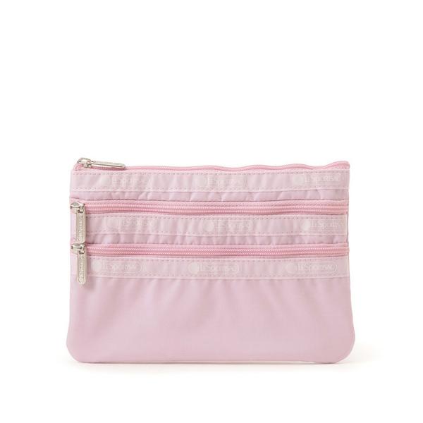 ZOZO問い合わせ番号:103664150ショップ:LeSportsac，レスポートサックブランド:LeSportsac，レスポートサック商品名:3ZIP COSMETIC スノーピンクカテゴリ:財布/小物>ポーチブランド品番:715...