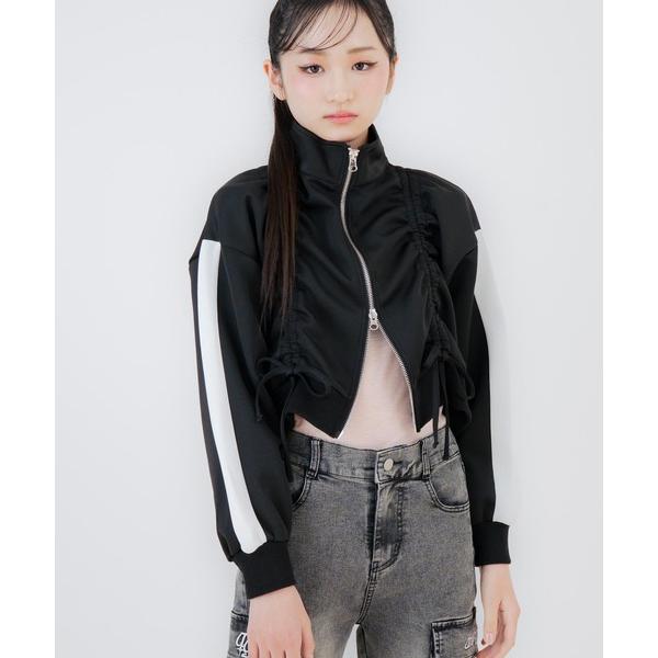 ZOZO問い合わせ番号:103665220ショップ:ANAP，アナップブランド:ANAP GiRL，アナップガール商品名:前シャーリングジャージブルゾンカテゴリ:ジャケット/アウター>ブルゾンブランド品番:915-7875素材:本体/...