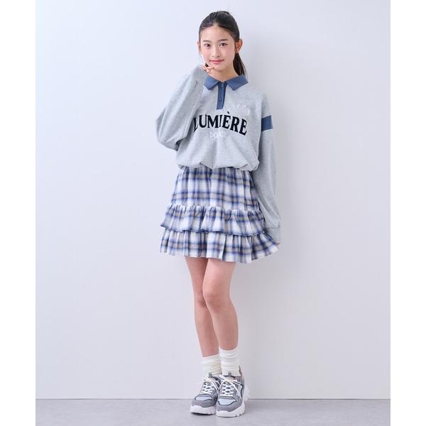 『タイムセール実施中』ZOZO問い合わせ番号:103666139ショップ:NARUMIYA ONLINE，ナルミヤ オンラインブランド:pom ponette junior，ポンポネットジュニア商品名:チェックティアードスカート×インナーパ...